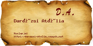Darázsi Atália névjegykártya